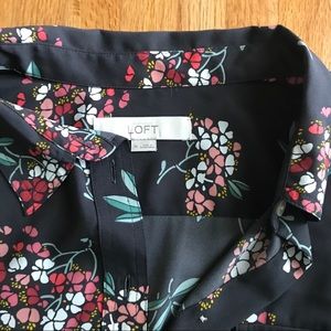 LOFT Floral Utility Top XL
